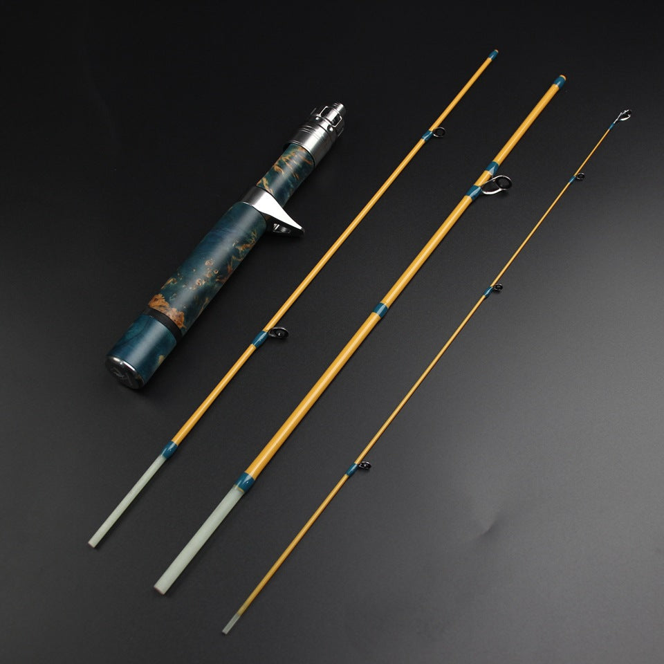 1.4Ultra-light Stream Casting Rod, Soft and Lightweight, Easy to Carry, Four-section Lure Rod for Bass and Panfish Fishing