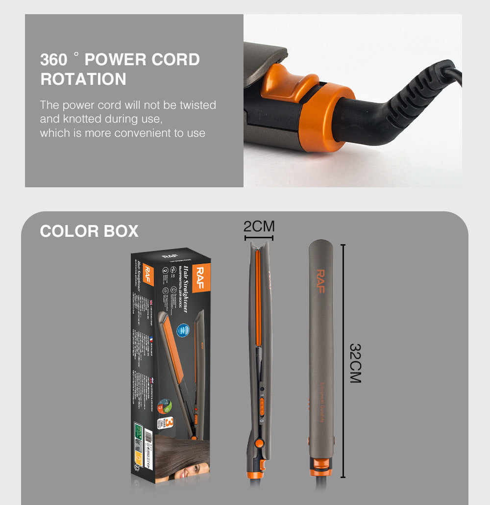 Hair Straightening Iron Portable Hair Curler for Dormitory and Home Use, Fluffy and Easy to Carry, Multifunctional Curling Iron