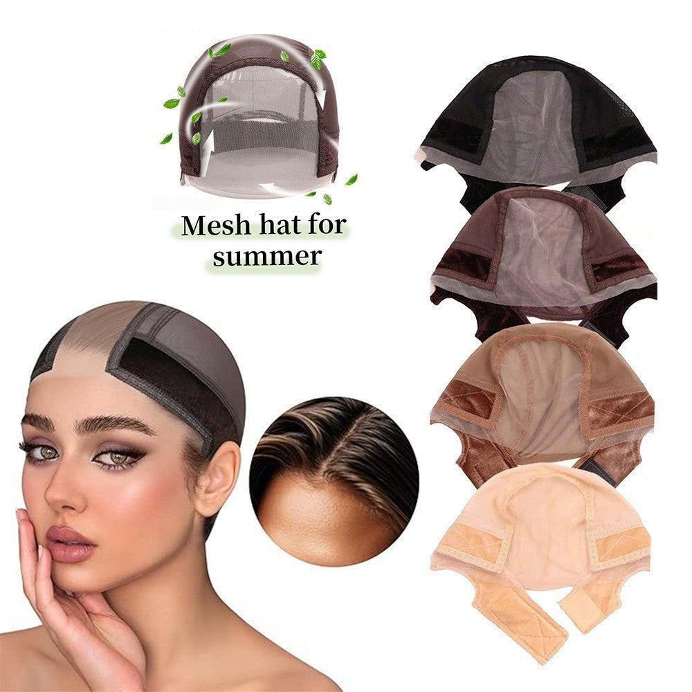 U Fashionable Wig Cap for Export4*5Velvet Lace Wig Cap dome  mesh  cap