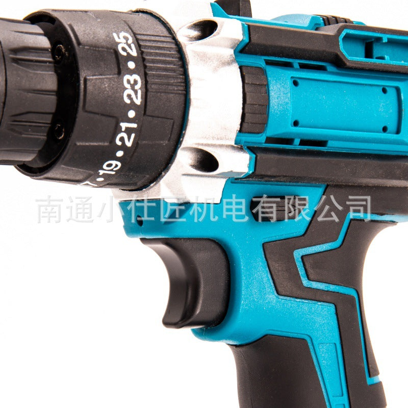 Brushless Lithium Battery Industrial Grade Cordless Drill Dual-Speed Impact Drill Household Multi-Function Electric Screwdriver One Battery One Charger