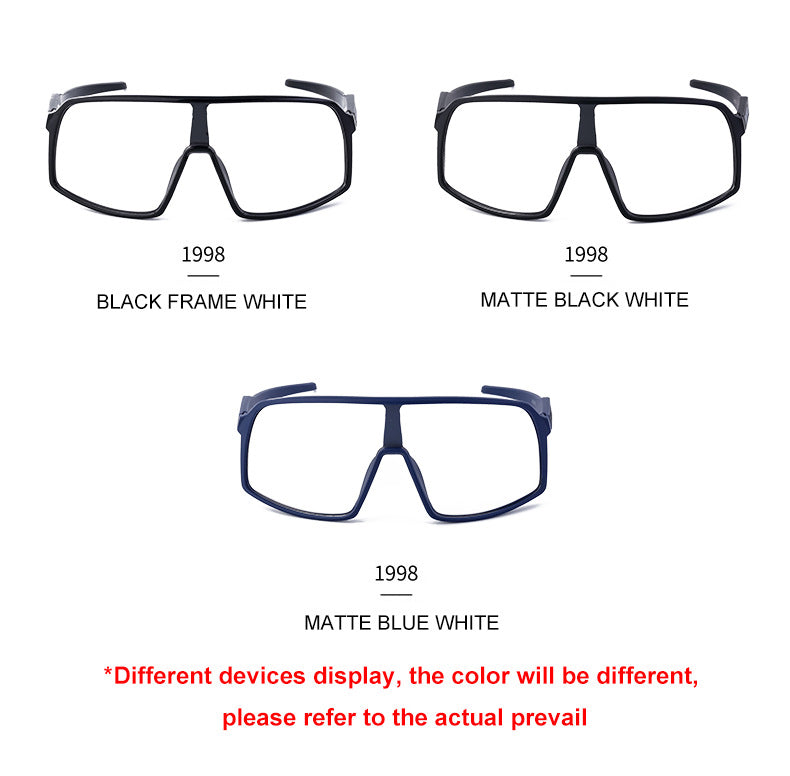 New Colorful Cycling Glasses for Men1998One-piece sunglasses European and American fashion outdoor sports sunglasses