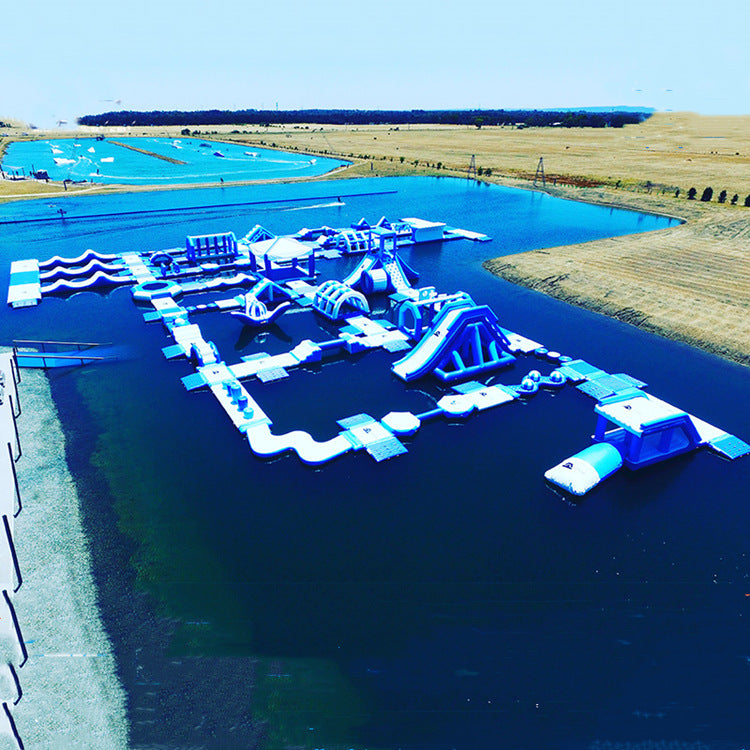 Inflatable Water Challenge Pool Swimming Pool Amusement Park Manufacturer Slide Combo Frame Outdoor Water Fun