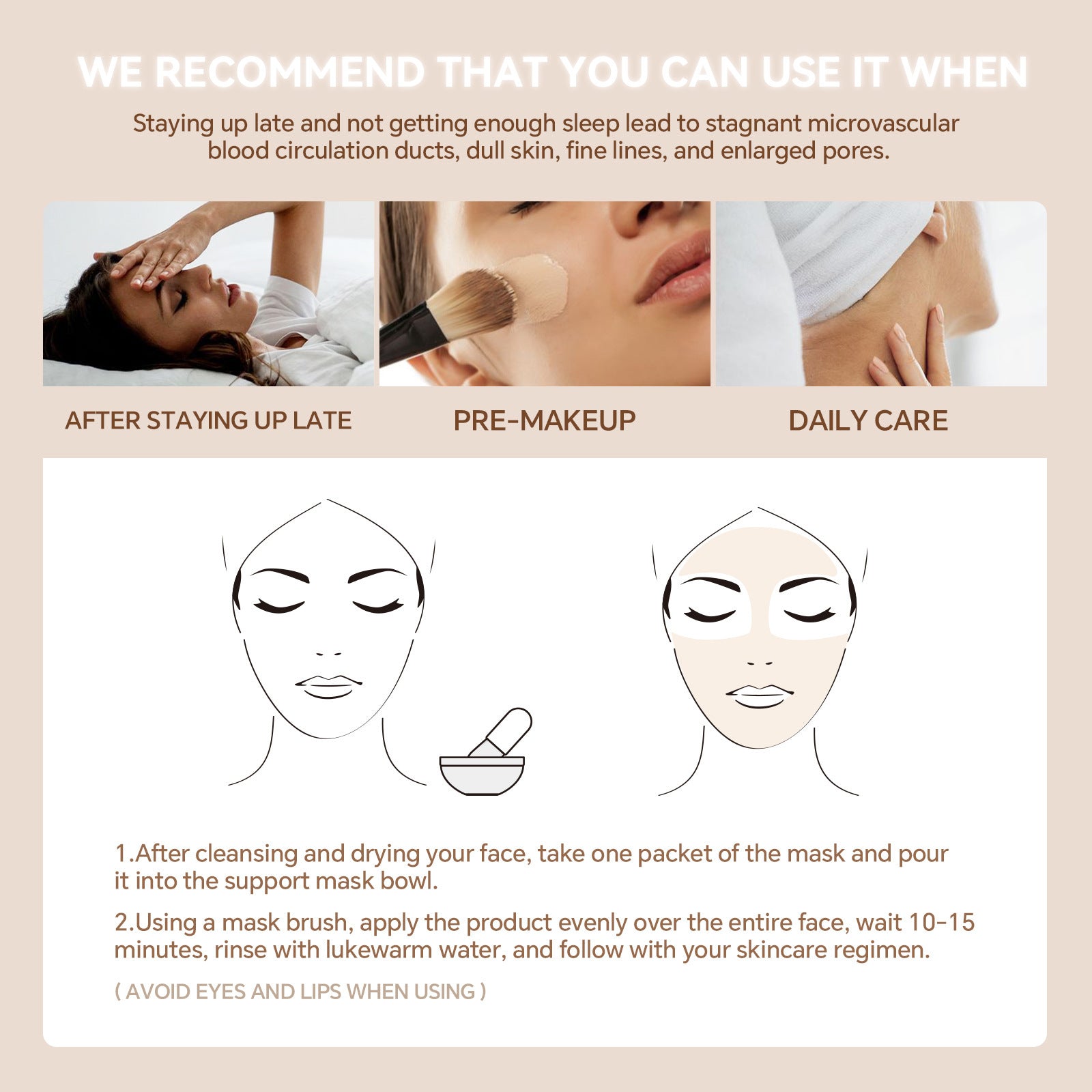 Caffeine facial mask12One-time Use Caffeine Revitalizing Firming Sculpting Face Mask