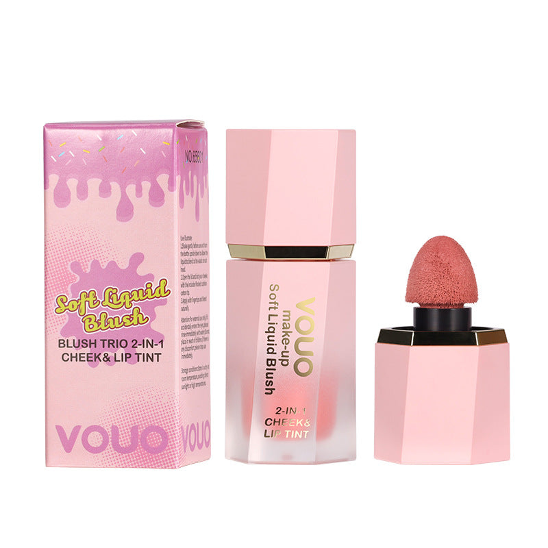 Liquid Lip Glaze Lipstick Face Lip Cheek Two-in-one Multi-functional Blush Four-piece Set Beauty Makeup