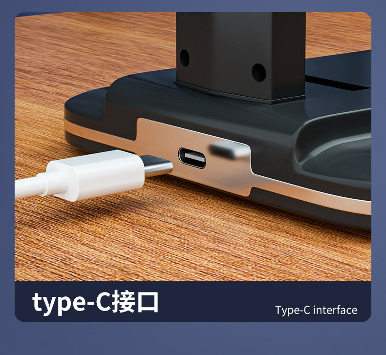 Wireless Charging Table Lamp Bedside High-end Adjustable Dimming Color Night Light Multi-functional Desktop Study Lamp