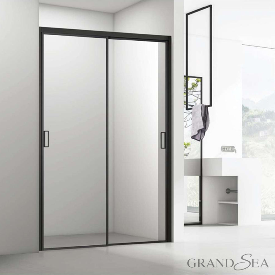 Hotel Sliding Raindrop Glass Shower Doors Bathroom Enclosure Slider Door