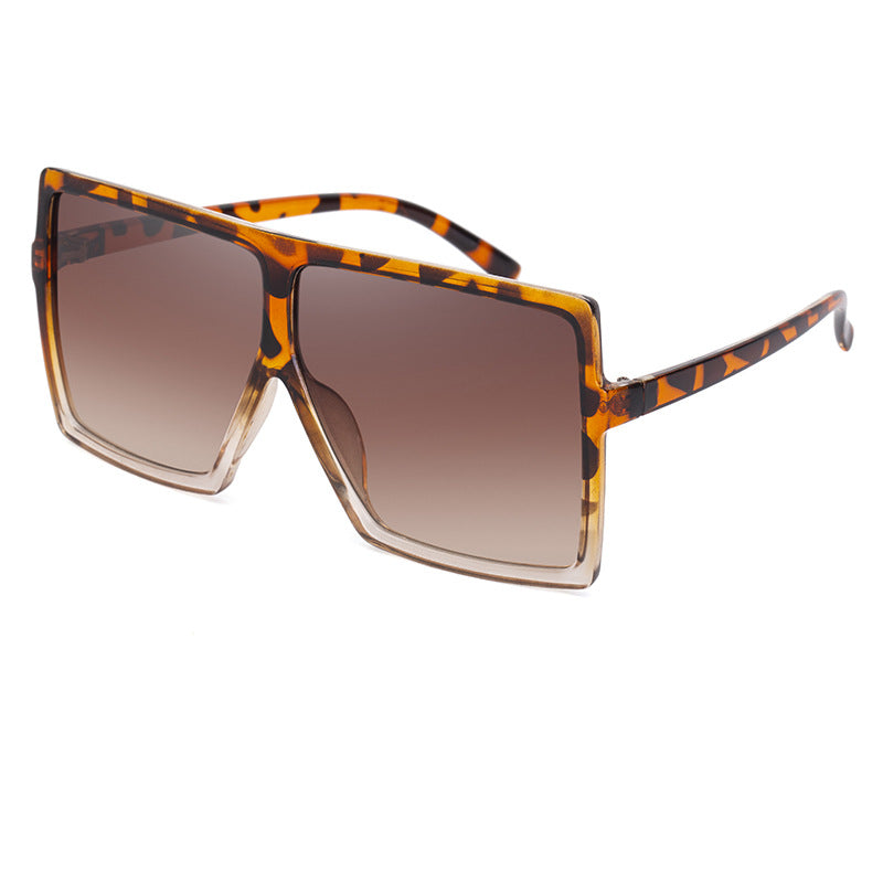 Large Frame UV Protection Sunglasses17059European and American Fashion Internet Celebrity Sunglasses for Women Trendy sunglasses