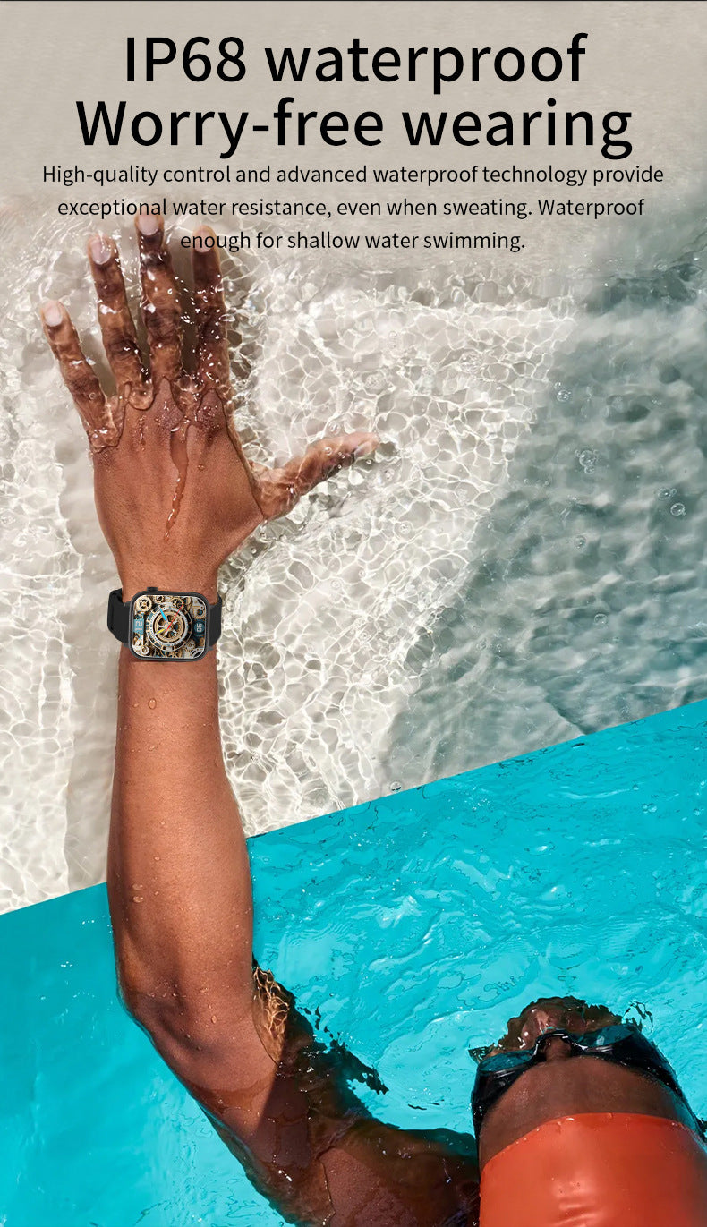 H13Smart Watch Bluetooth Call Heart Rate Pedometer Sleep Monitoring IP68Deep Waterproof GTS4Sports Three-Proof