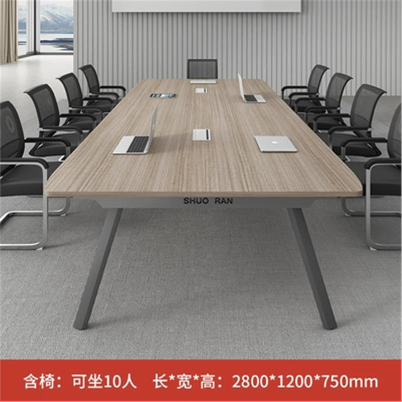 Conference Table Long Table Simple Modern Meeting Room Table and Chair Set Small Negotiation Training Table Long Office Desk Furniture