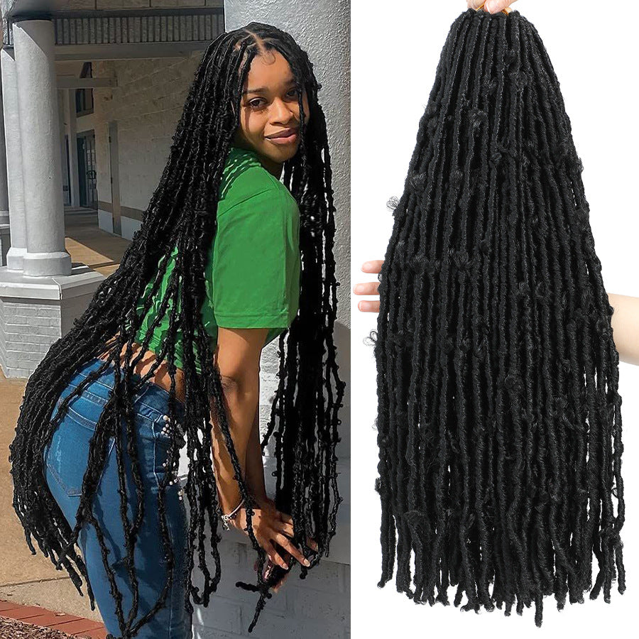 Foreign Trade Dreadlock Crochet Hair Butterfly Locs Crochet Hair Goddess Butterfly Curly Wig