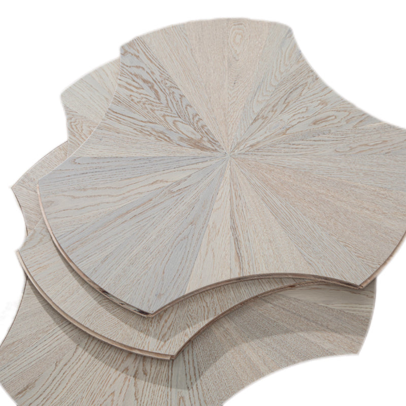 Custom 15mm Solid Wood Oak Lotus Pattern Waterproof Anti-Slip Decorative Laminate Flooring | Premium Engineered Exterior
