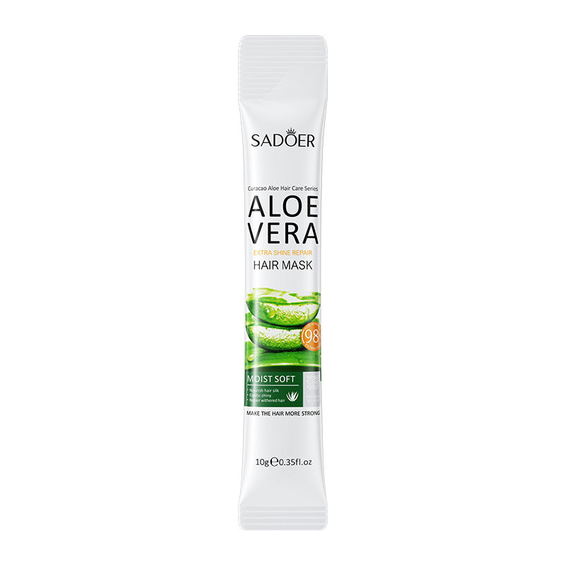 Aloe Vera Hair Mask10g SADOER Smooth and Improve Frizz Portable Cross-Border Wholesale