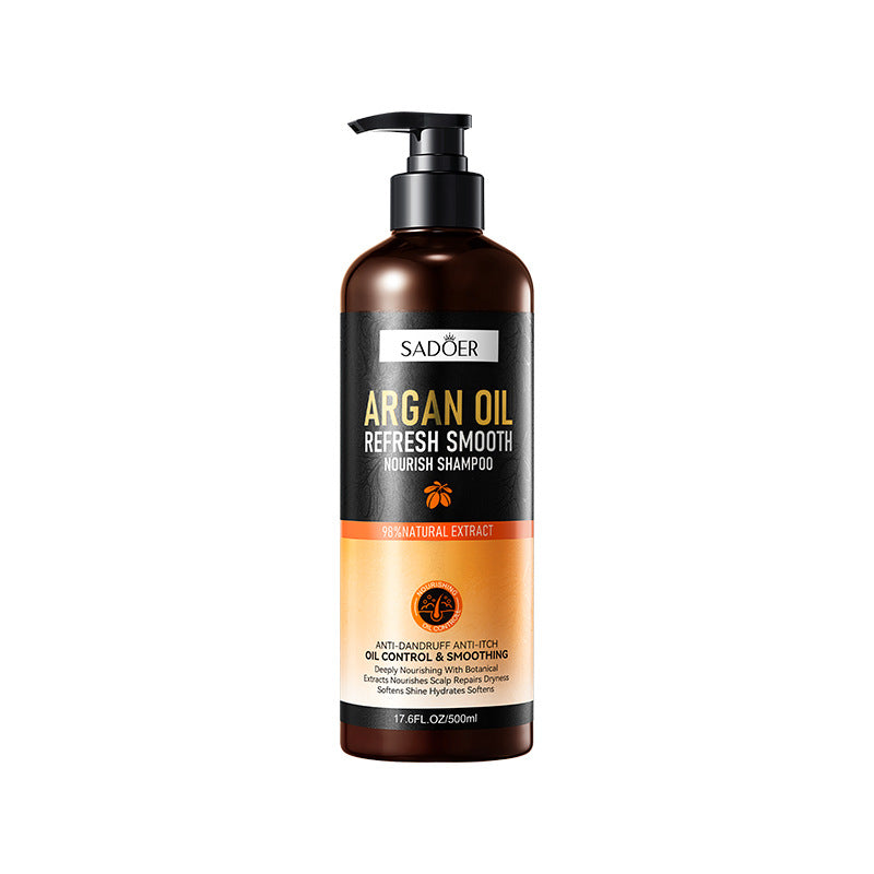 Argan Oil Shampoo500ml SADOER Smooth Anti-Dandruff Refreshing Conditioner Cross-Border Wholesale