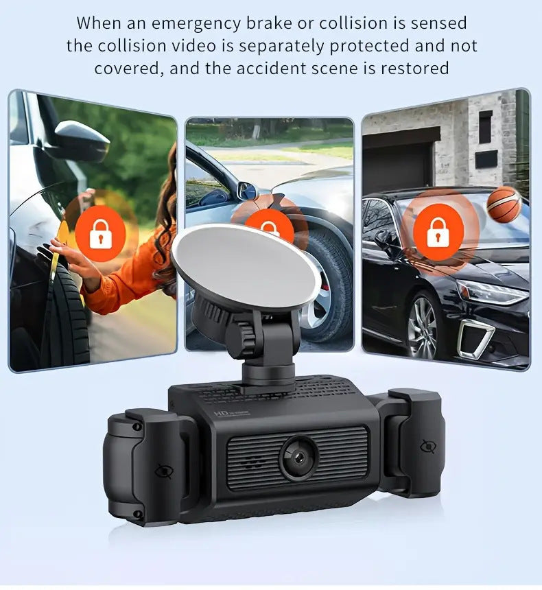 S7Sanlu New Model Dash Cam1080P Car Camera Four Lens HD Night Vision Recorder