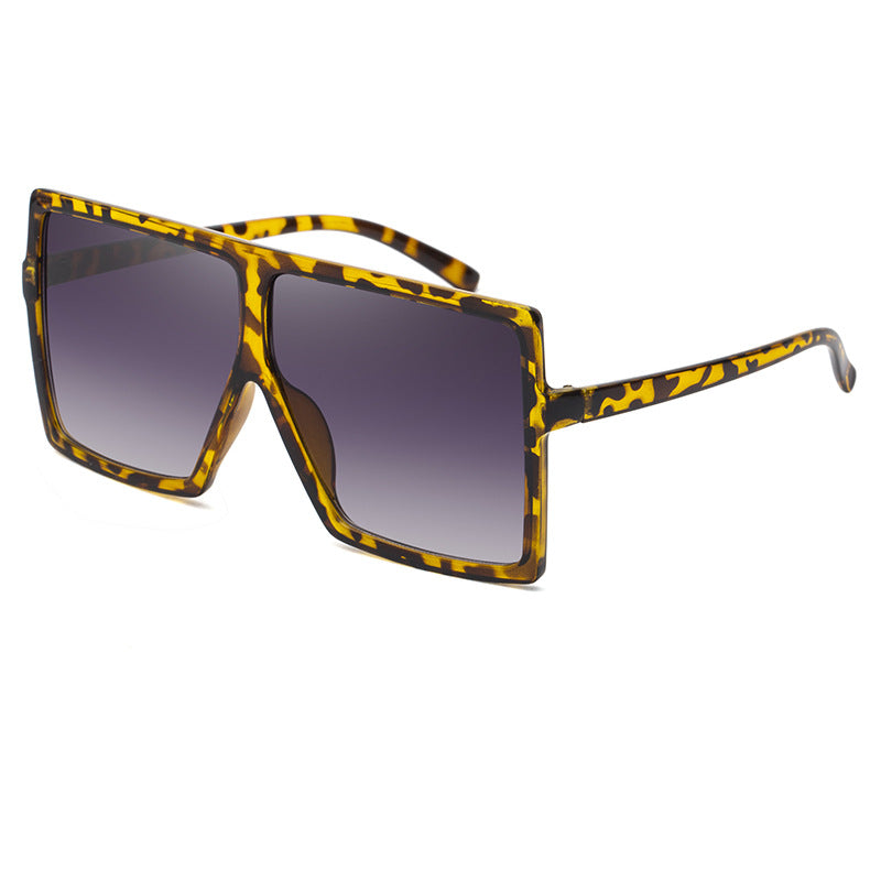Large Frame UV Protection Sunglasses17059European and American Fashion Internet Celebrity Sunglasses for Women Trendy sunglasses