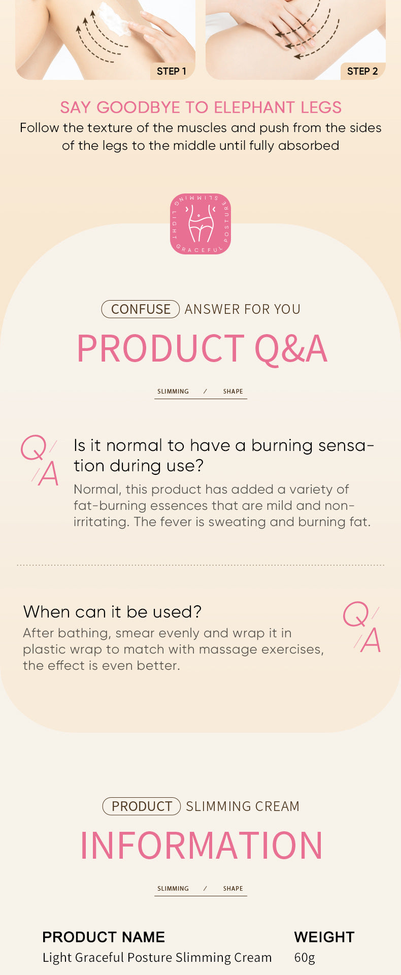 Full English Slimming Cream SADOER Body Shaping Care Products  Foreign Trade Live Streaming Skincare Manufacturer Wholesale