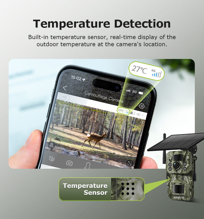North and South America4G Solar Camera Black Light Full Color Night Vision Outdoor Forest AI Animal Recognition Machine