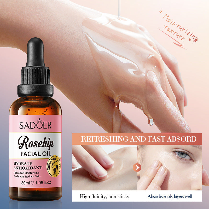 Rosehip Antioxidant Hydrating Essence SADOER Moisturizing facial essential oil cross-border foreign trade wholesale