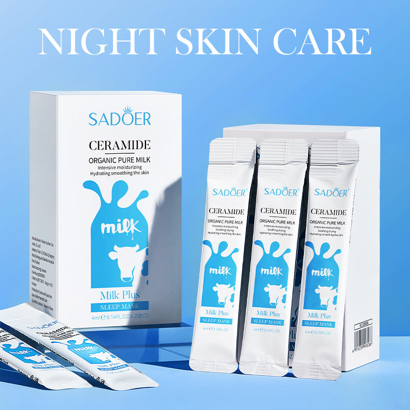 Milk Sleeping Mask SADOER Ceramide Mask Skin Rejuvenation Moisturizing Mask Cross-Border Wholesale