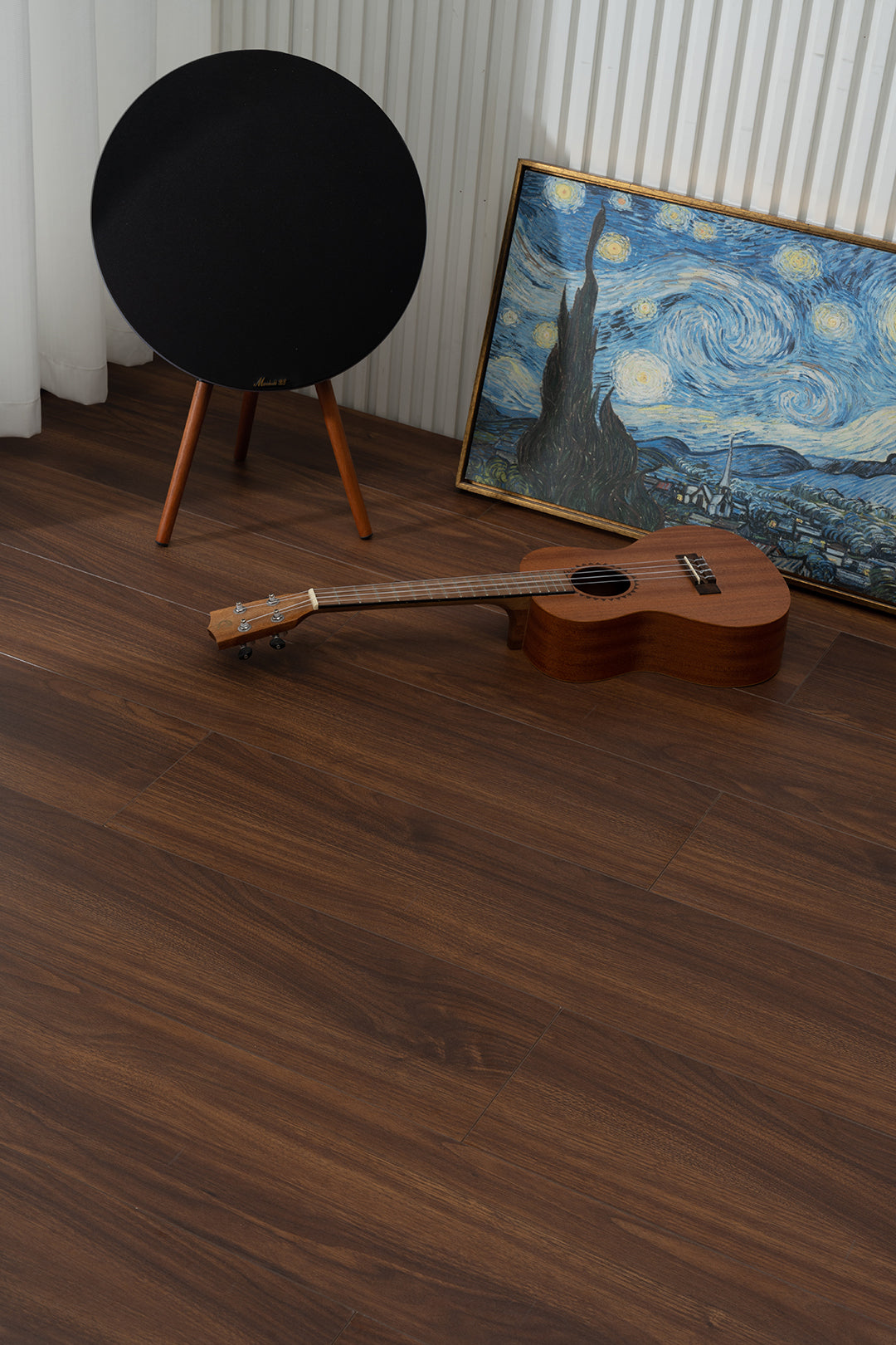 JX805 Diamond Coating Full Birch Multi-layer Core Black Walnut Grain Clicklock Engineered Flooring
