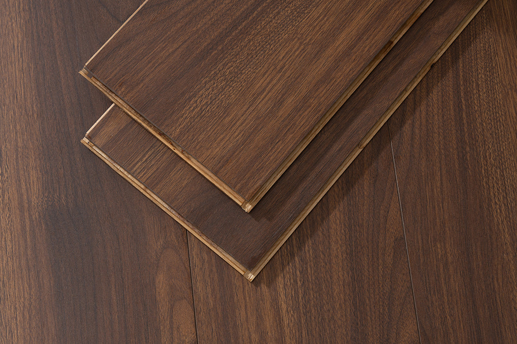 JX805 Diamond Coating Full Birch Multi-layer Core Black Walnut Grain Clicklock Engineered Flooring