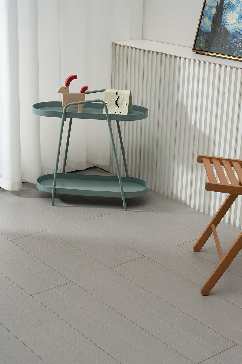 JX807 Diamond Coating Full Birch Multi-layer Core Oak Grain Clicklock Engineered Flooring