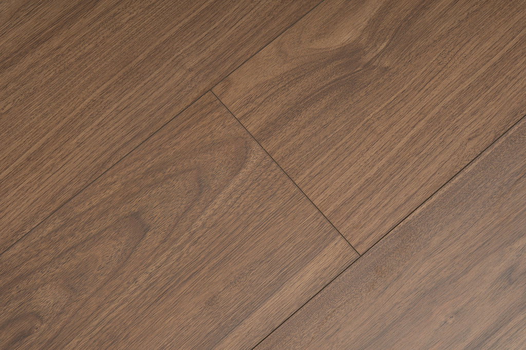 JX8101 Diamond Coating Full Birch Multi-layer Core Black Walnut Grain  Clicklock Engineered Flooring