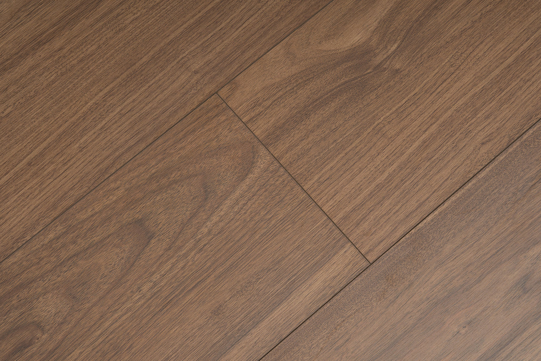JX8101 Diamond Coating Full Birch Multi-layer Core Black Walnut Grain  Clicklock Engineered Flooring