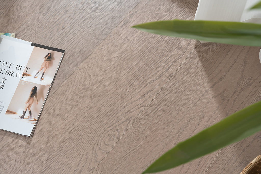 JX8208 Diamond Coating Full Birch Multi-layer Core Oak Grain Clicklock Engineered Flooring