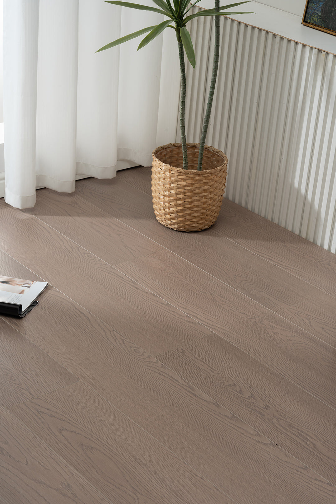 JX8208 Diamond Coating Full Birch Multi-layer Core Oak Grain Clicklock Engineered Flooring