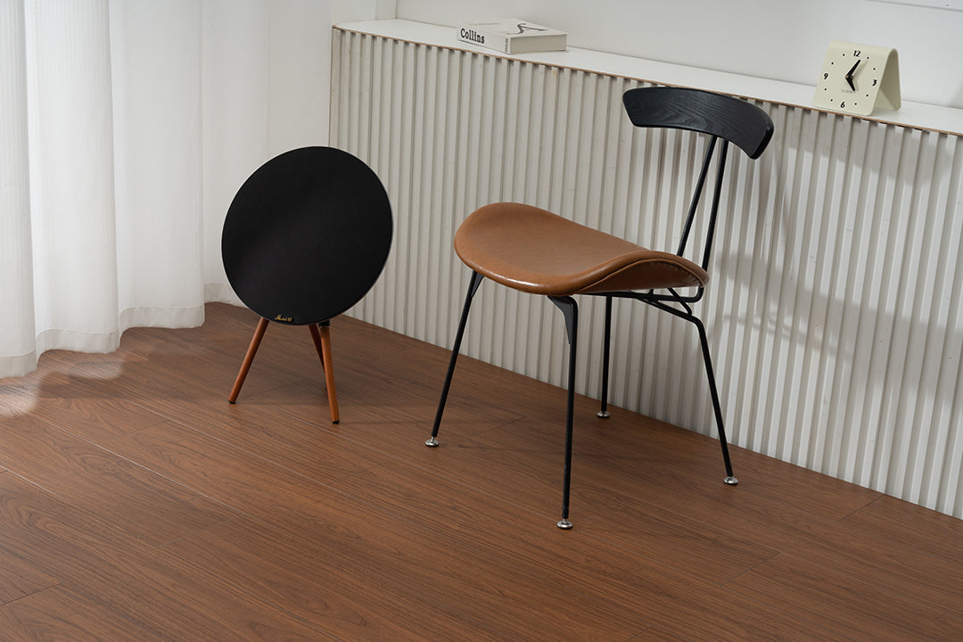 JX8102 Diamond Coating Full Birch Multi-layer Core Black Walnut Grain  Clicklock Engineered Flooring