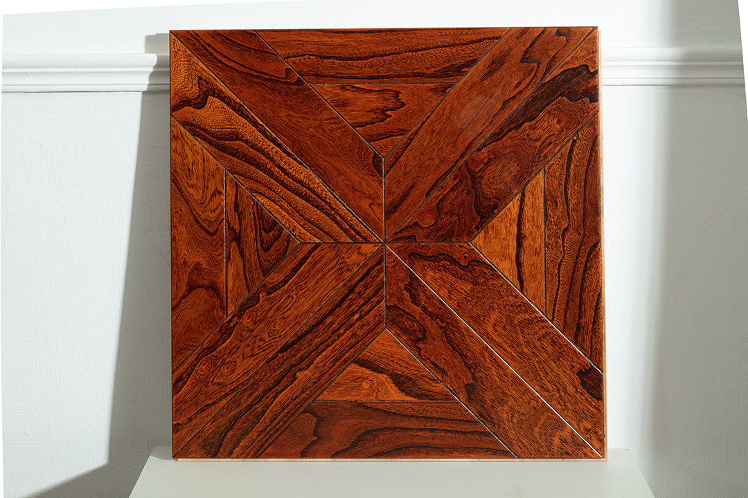 9101 Art Parquet Full Birch Multi-layer Core Solid Wood  Veneer  Skid-resistant Flush Joint Engineered Flooring