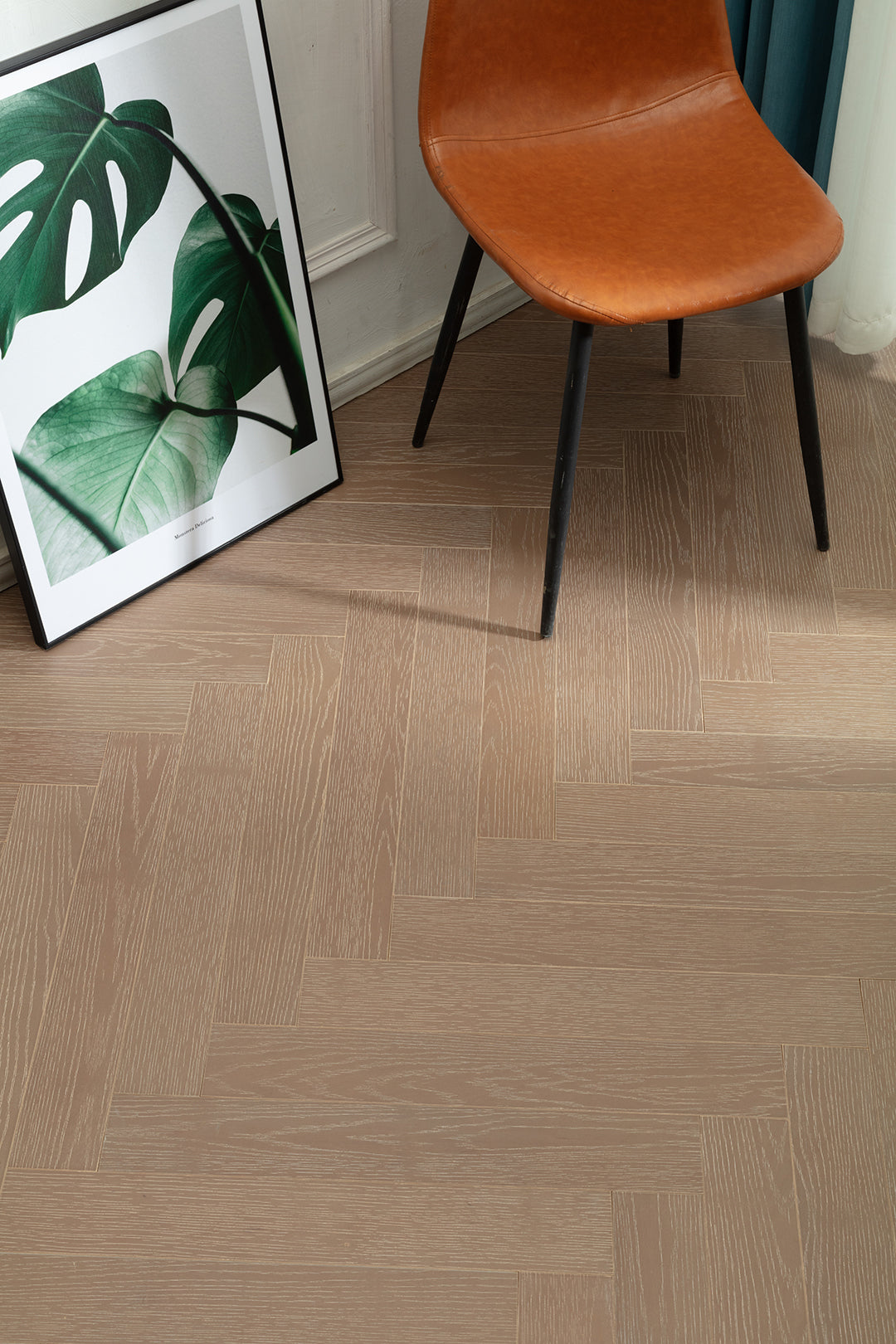 9211 Herringbone Art Parquet  Full Birch Multi-layer Core Solid Wood Oak Veneer Brushed Clickblock Joint Engineered Flooring