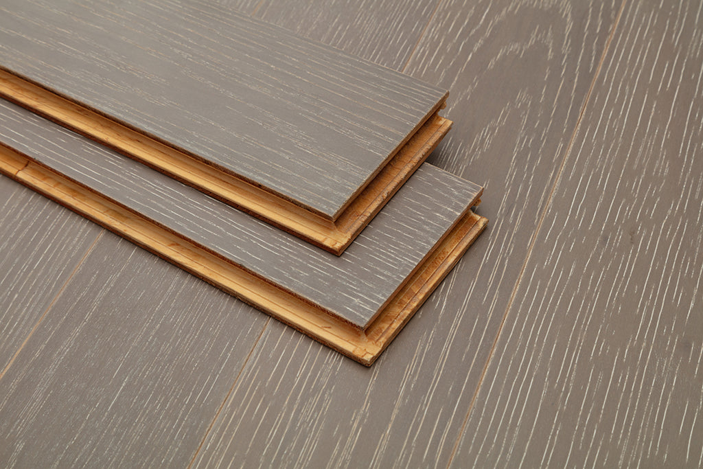 9212 Herringbone Art Parquet  Full Birch Multi-layer Core Solid Wood Oak Veneer Brushed Clickblock Joint Engineered Flooring