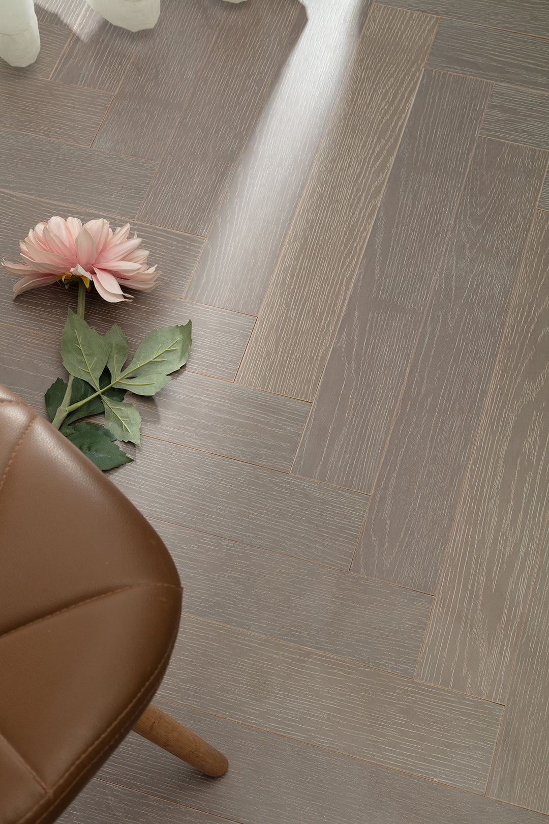 9212 Herringbone Art Parquet  Full Birch Multi-layer Core Solid Wood Oak Veneer Brushed Clickblock Joint Engineered Flooring