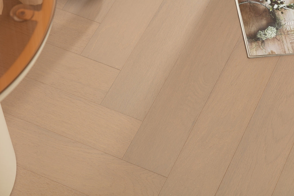 9231 Herringbone Art Parquet Full Birch Multi-layer Core Solid Wood Oak Veneer Clickblock Joint Engineered Flooring