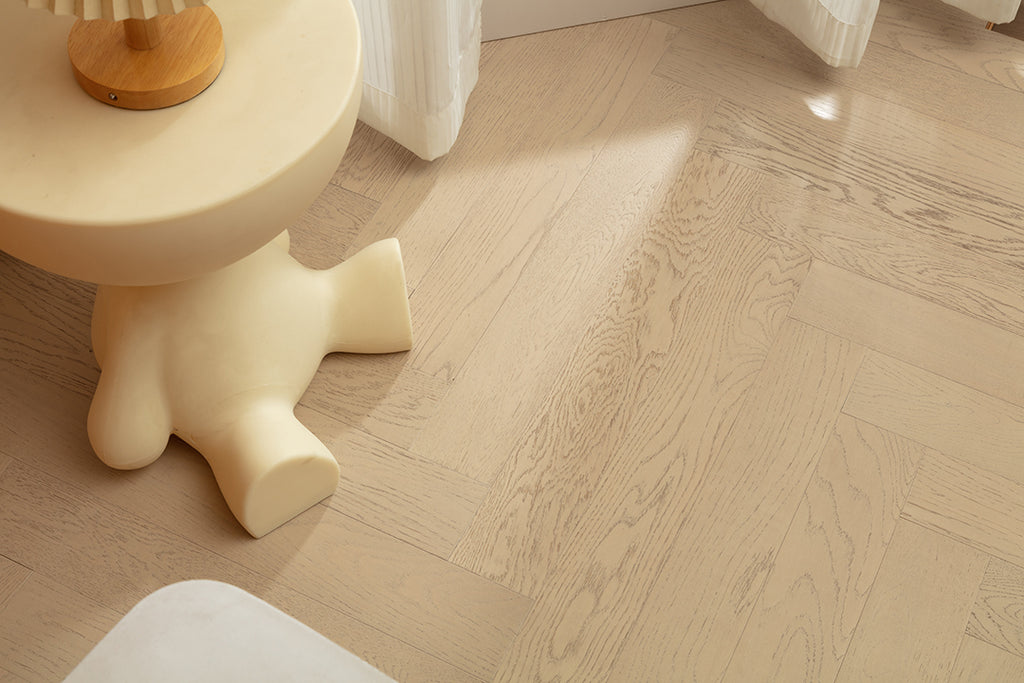 9236 Herringbone Art Parquet Full Birch Multi-layer Core Solid Wood Oak Veneer Clickblock Joint Engineered Flooring