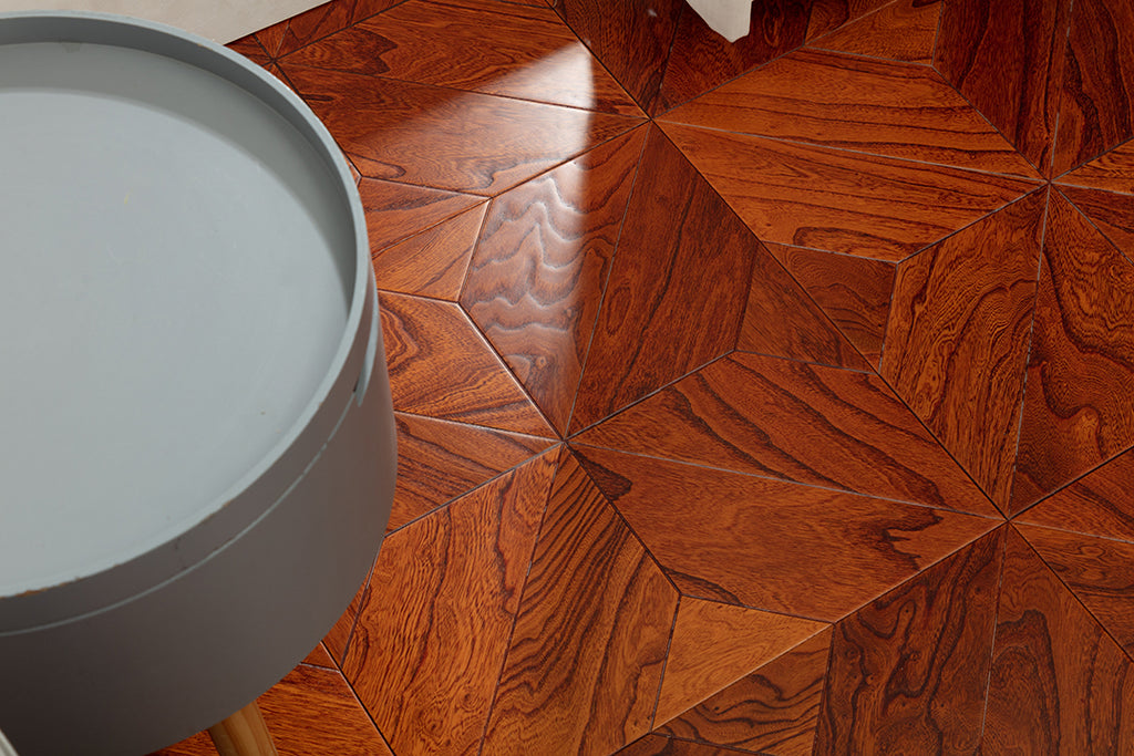 9102 Art Parquet Full Birch Multi-layer Core Solid Wood  Veneer  Skid-resistant Flush Joint Engineered Flooring