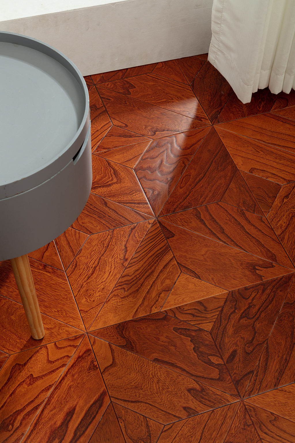 9102 Art Parquet Full Birch Multi-layer Core Solid Wood  Veneer  Skid-resistant Flush Joint Engineered Flooring