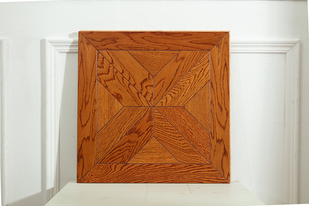 9106 Art Parquet Full Birch Multi-layer Core Solid Wood  Veneer  Skid-resistant Flush Joint Engineered Flooring