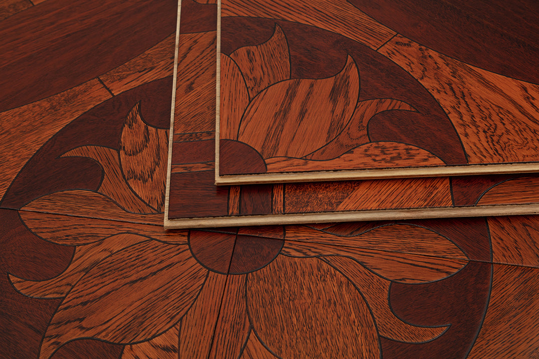 9109 Art Parquet Full Birch Multi-layer Core Solid Wood  Veneer  Skid-resistant Flush Joint Engineered Flooring