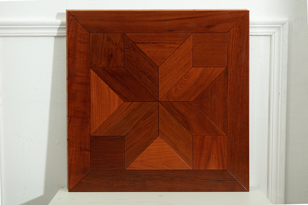 9110 Art Parquet Full Birch Multi-layer Core Solid Wood  Veneer  Skid-resistant Flush Joint Engineered Flooring
