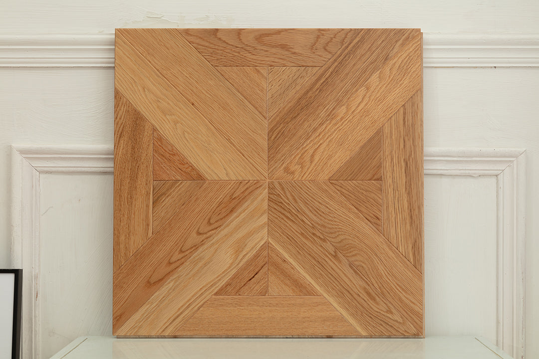9151 Art Parquet Full Birch Multi-layer Core Solid Wood Oak Veneer Skid-resistant Flush Joint Engineered Flooring