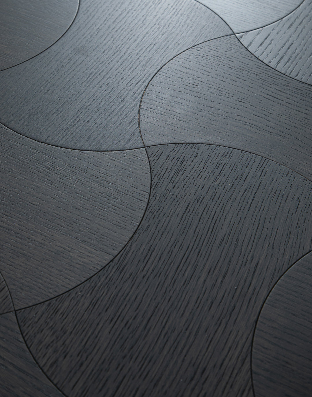 YXPX613 Charcoal Smoked Oak Hourglass Silhouette Luxury Artistic Parquet Flooring | Wasp Waist Series