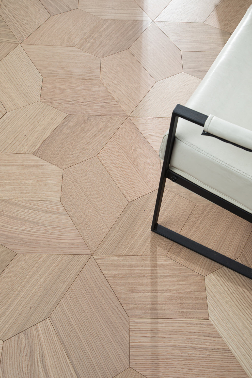 YXPX616 Oak Irregular Polygon Mosaic Artistic Parquet Flooring | Fragmented Jade Series