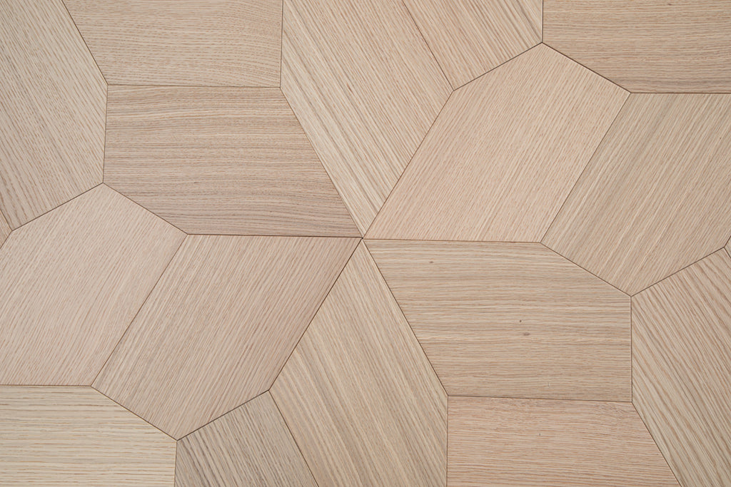 YXPX616 Oak Irregular Polygon Mosaic Artistic Parquet Flooring | Fragmented Jade Series