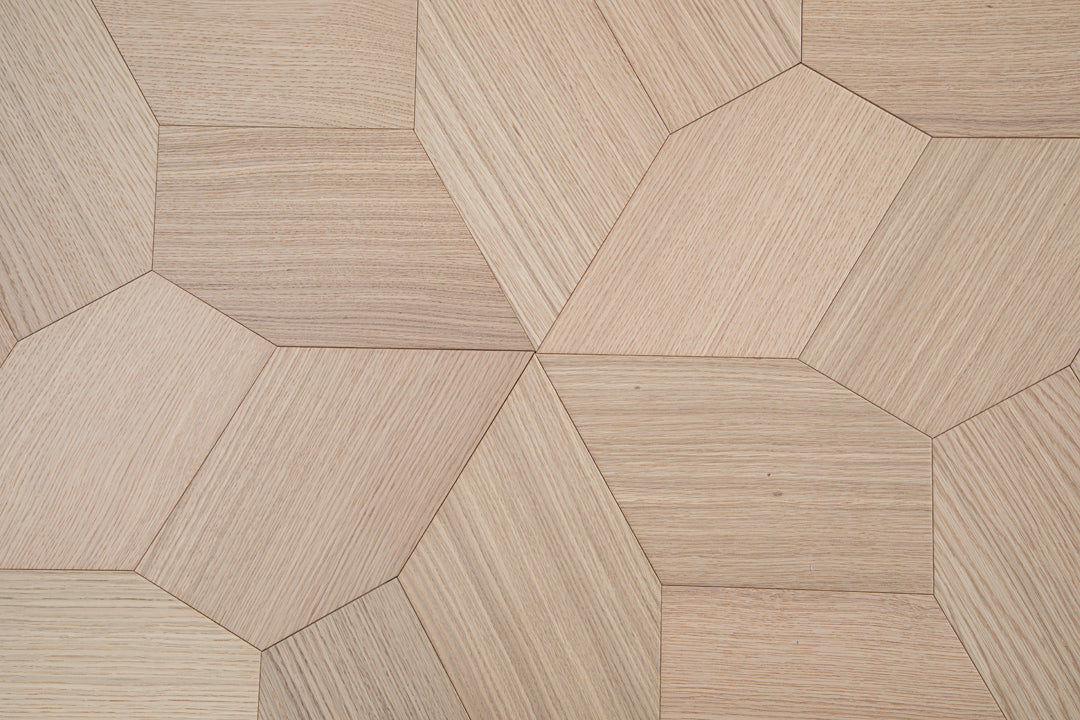 YXPX616 Oak Irregular Polygon Mosaic Artistic Parquet Flooring | Fragmented Jade Series