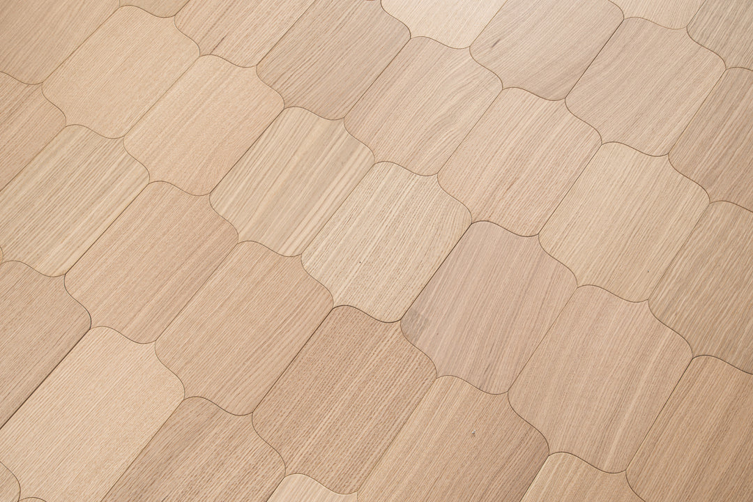 YXPX622 Oak Cartouche Curved Classic Elegant Parquet Flooring | Shield Series