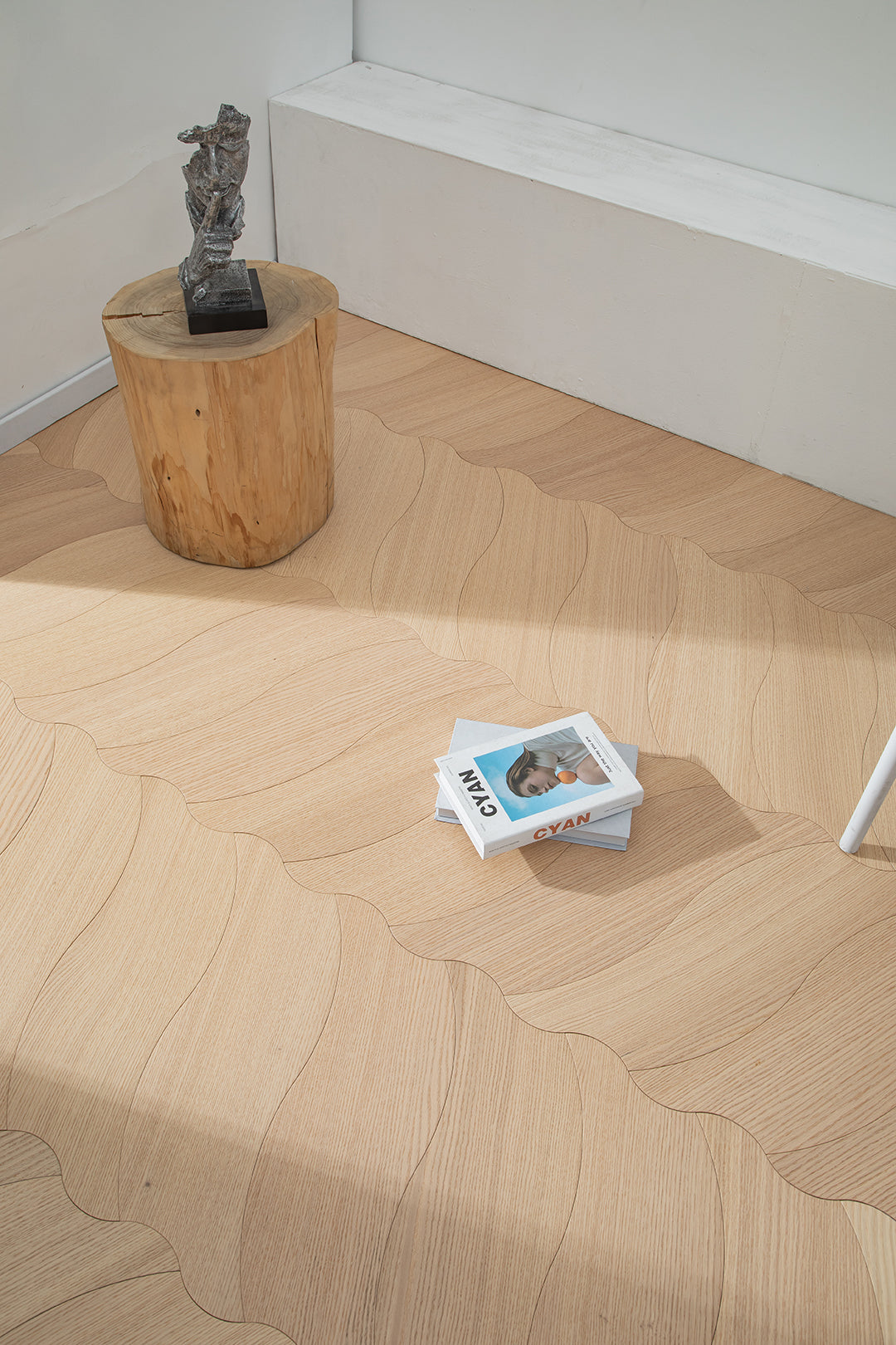 YXPX630 Oak Soft Ripple Flowing Parquet Flooring | Wave Series