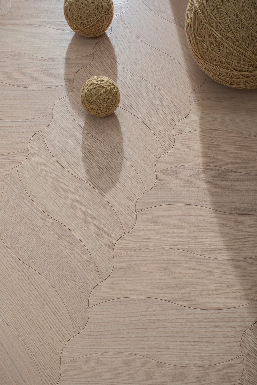 YXPX631 Oak Soft Ripple Flowing Parquet Flooring | Wave Series